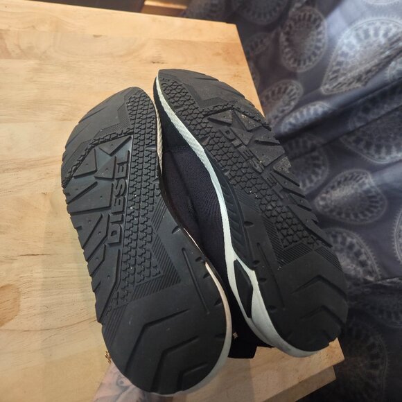 Diesel Men's Black and White sneakers size US 8.5 EUR 42 JPN 26.5 - Picture 4 of 10